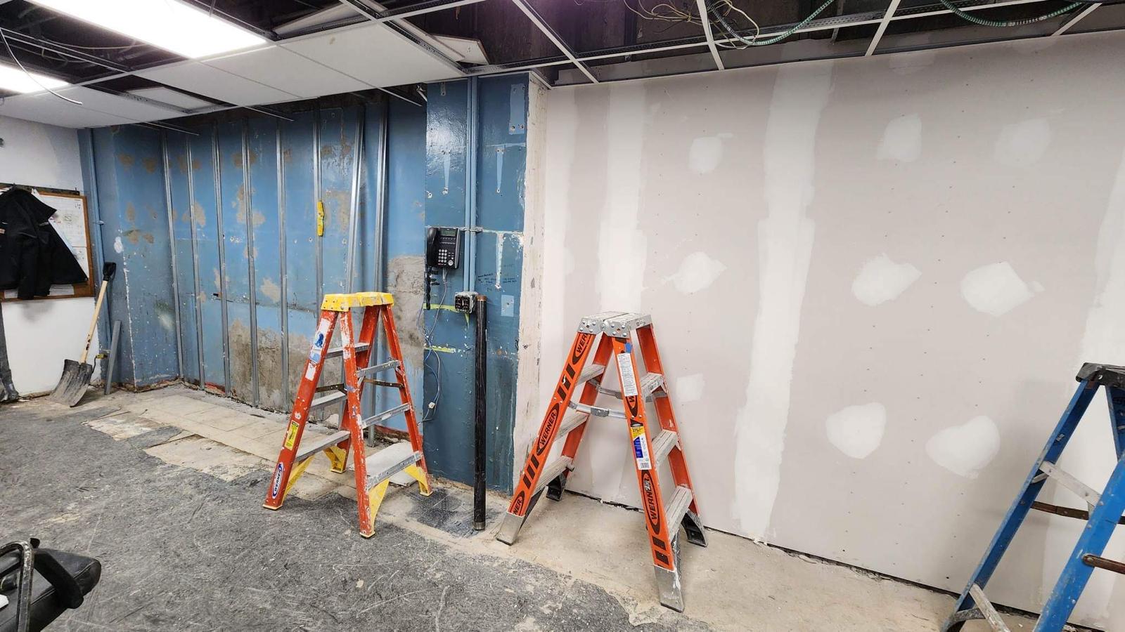 Office space before renovation