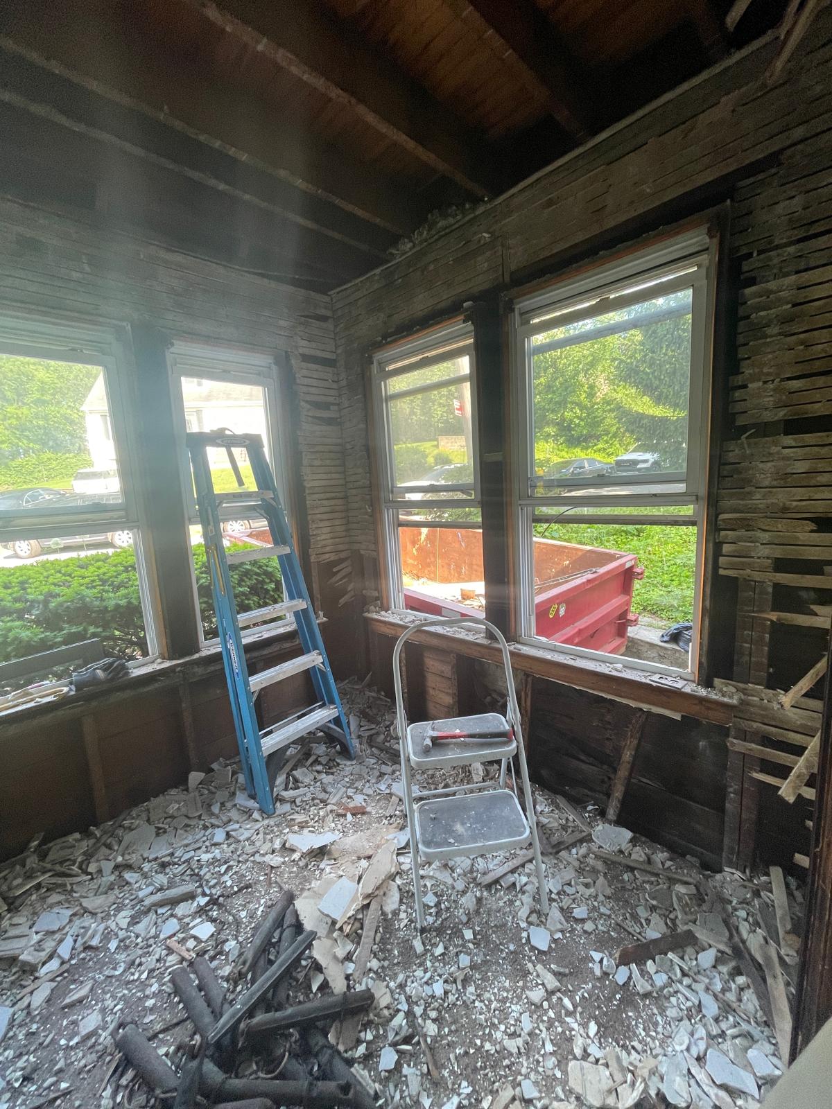 Sunroom before