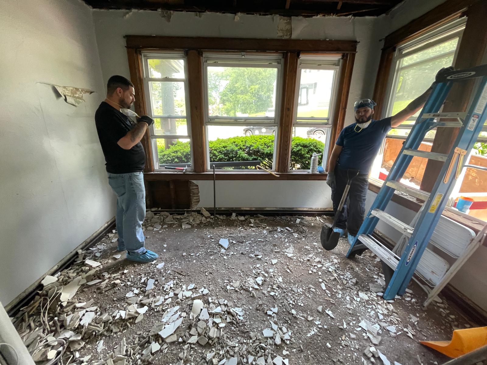 Our team at work